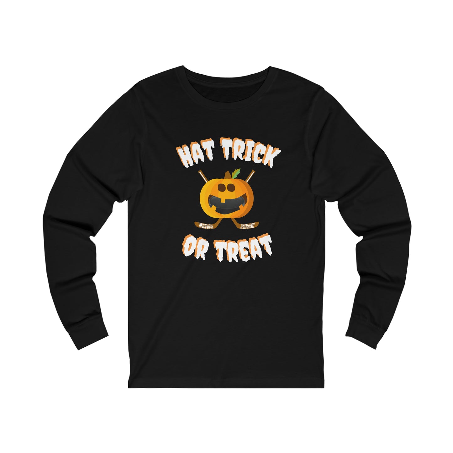 Hat Trick or Treat Unisex Jersey Long Sleeve Tee