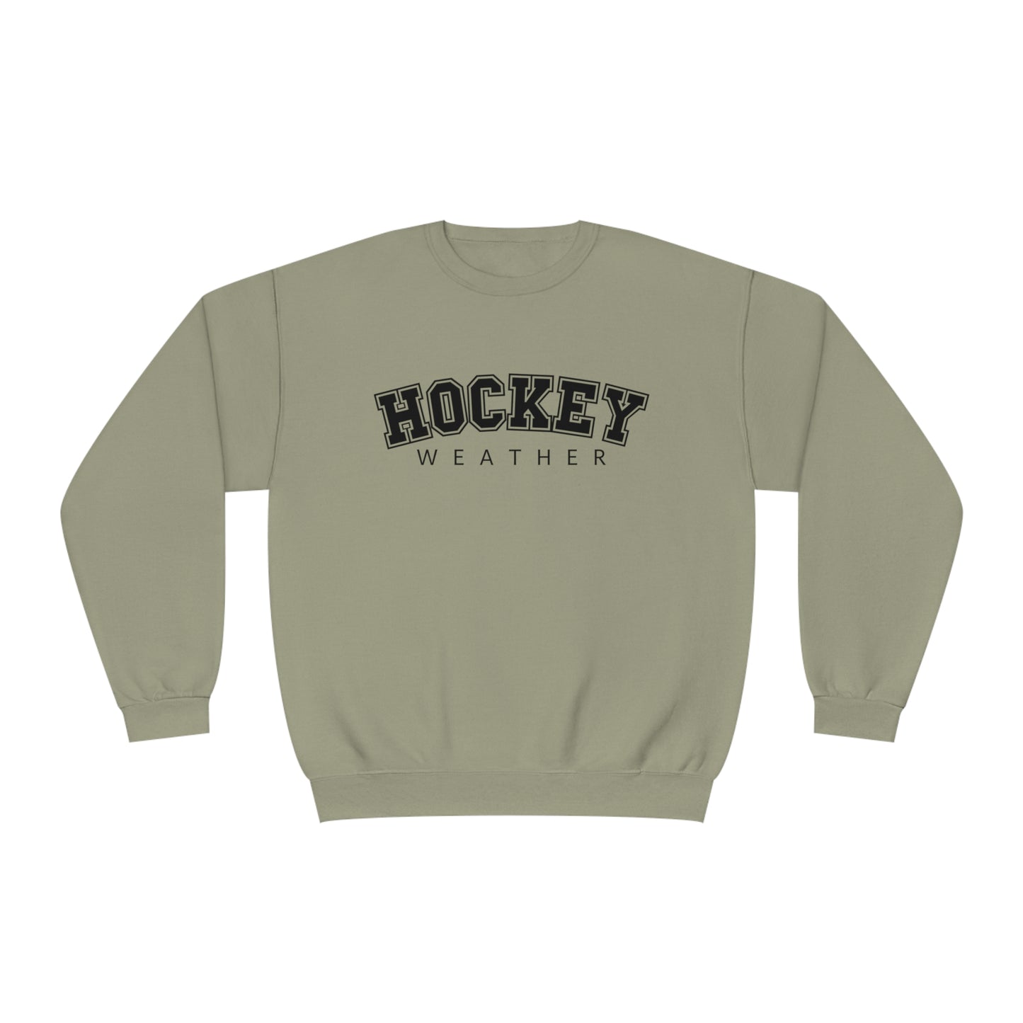 Hockey Weather Unisex Jerzees Crewneck Sweatshirt