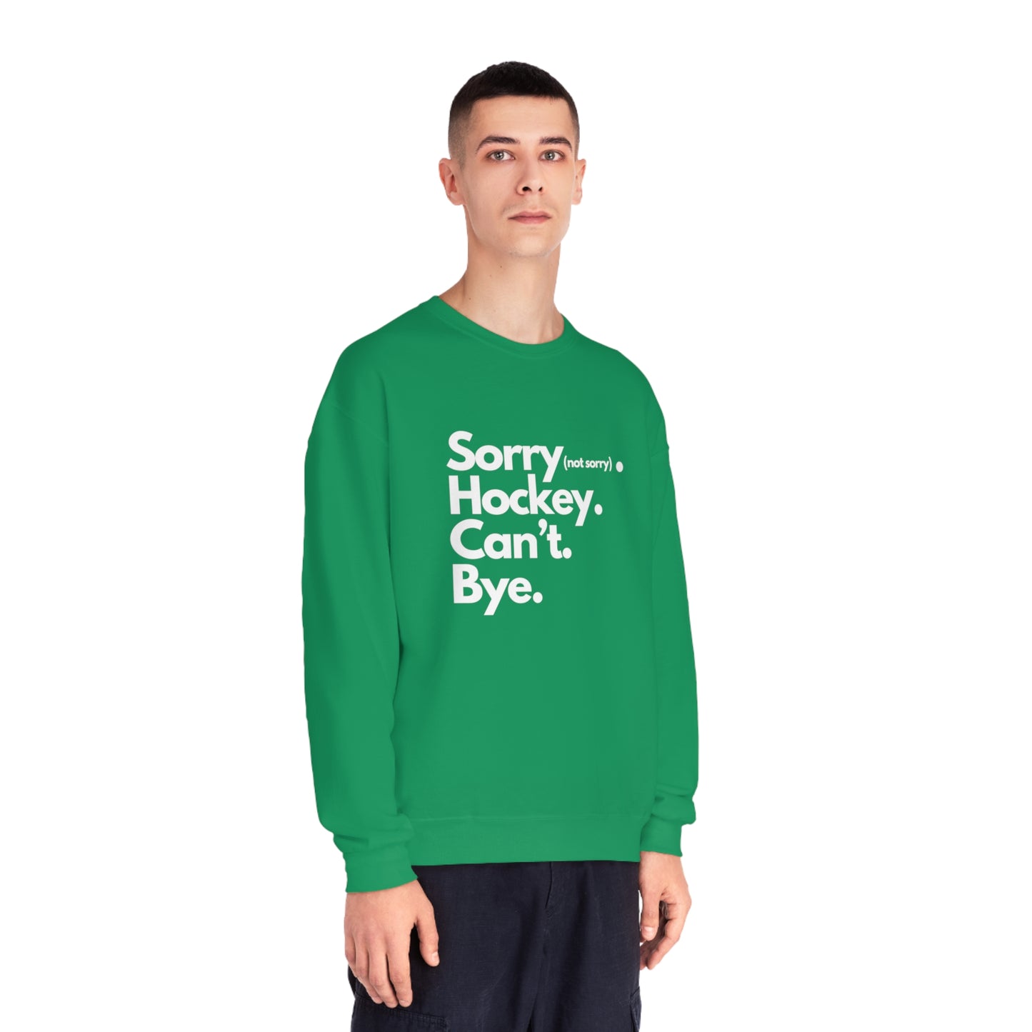 Sorry. Can't Unisex Jerzees Crewneck Sweatshirt