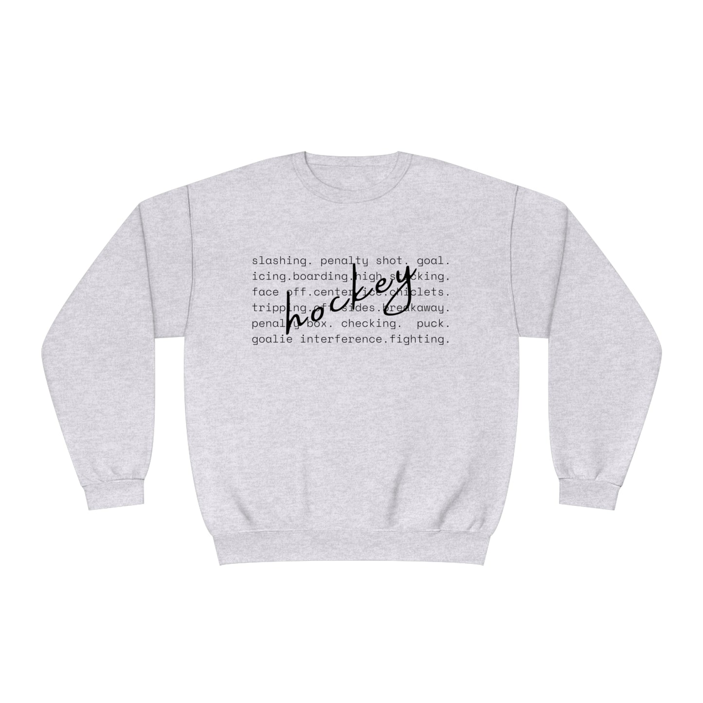 Hockey Unisex Jerzees Crewneck Sweatshirt