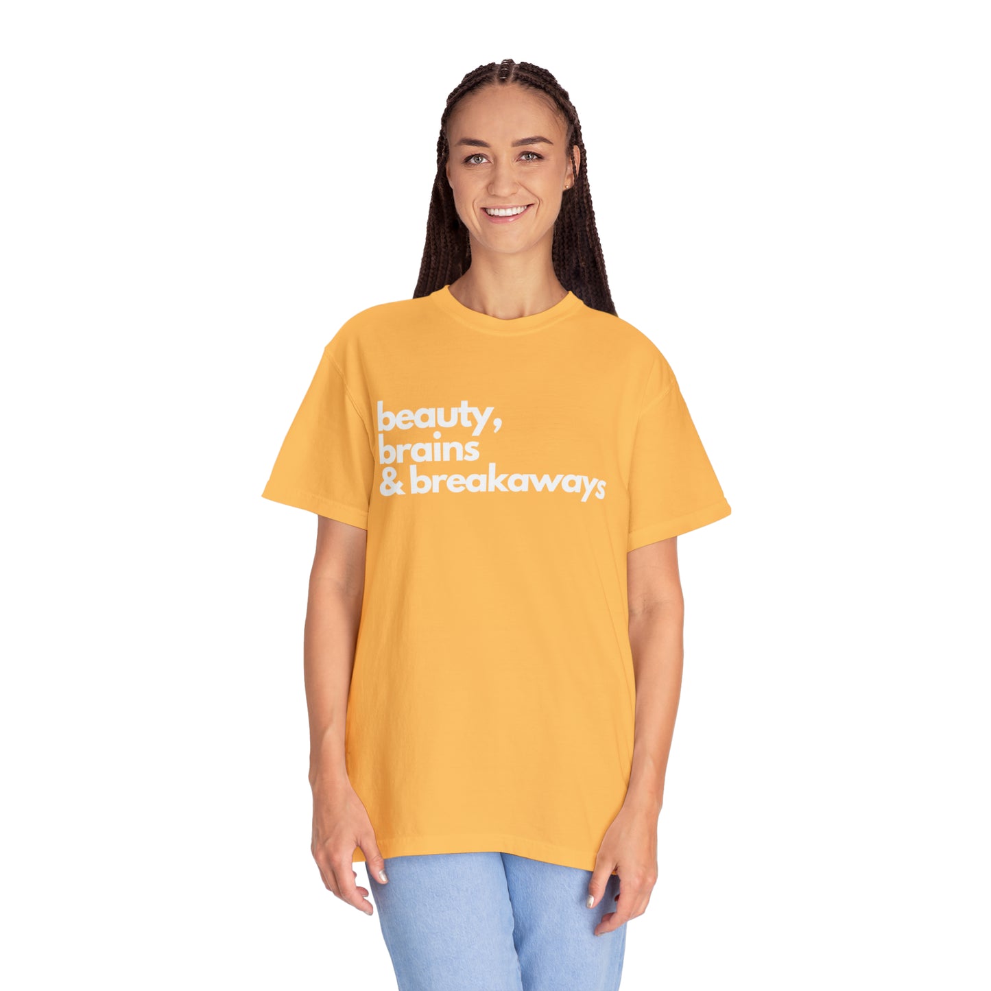 Beauty, Brains & Breakaways Unisex Comfort Colors T-Shirt