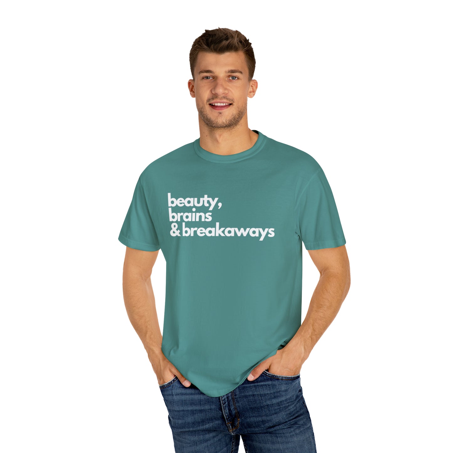 Beauty, Brains & Breakaways Unisex Comfort Colors T-Shirt