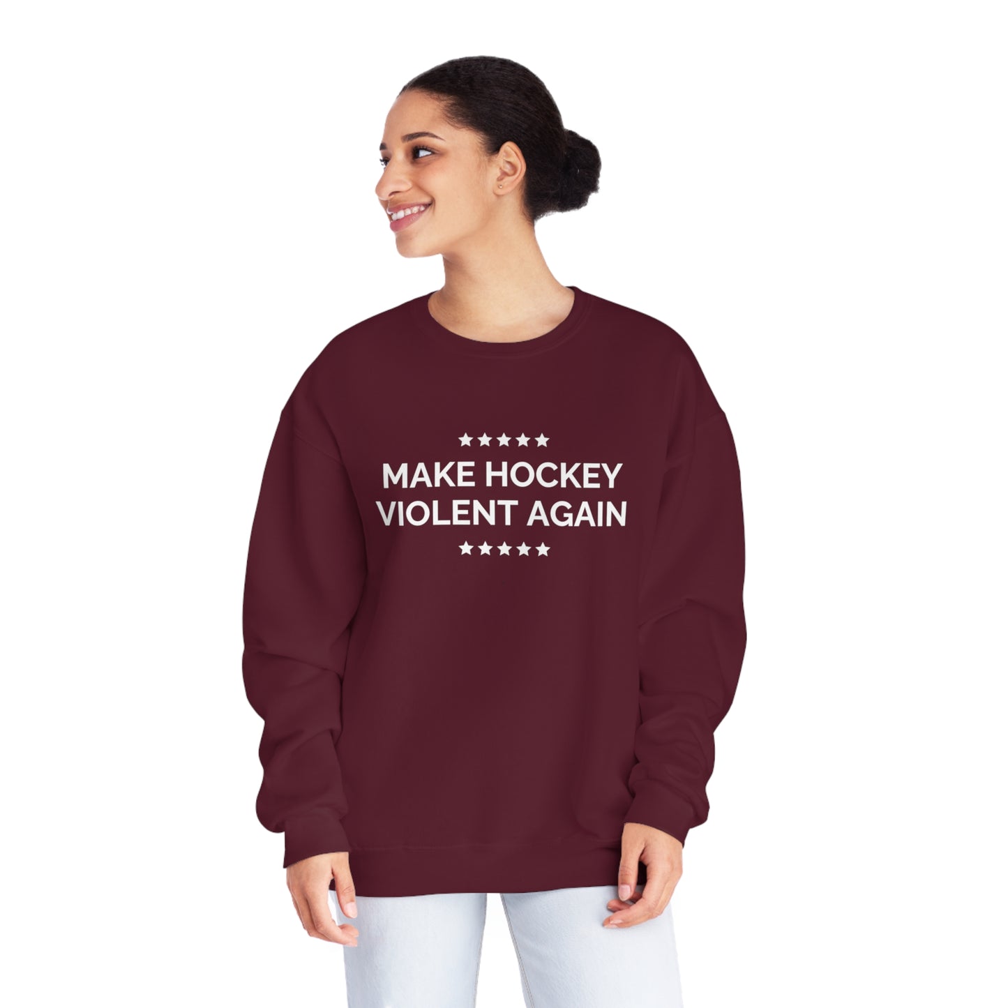 Make Hockey Violent Again Crewneck Sweatshirt