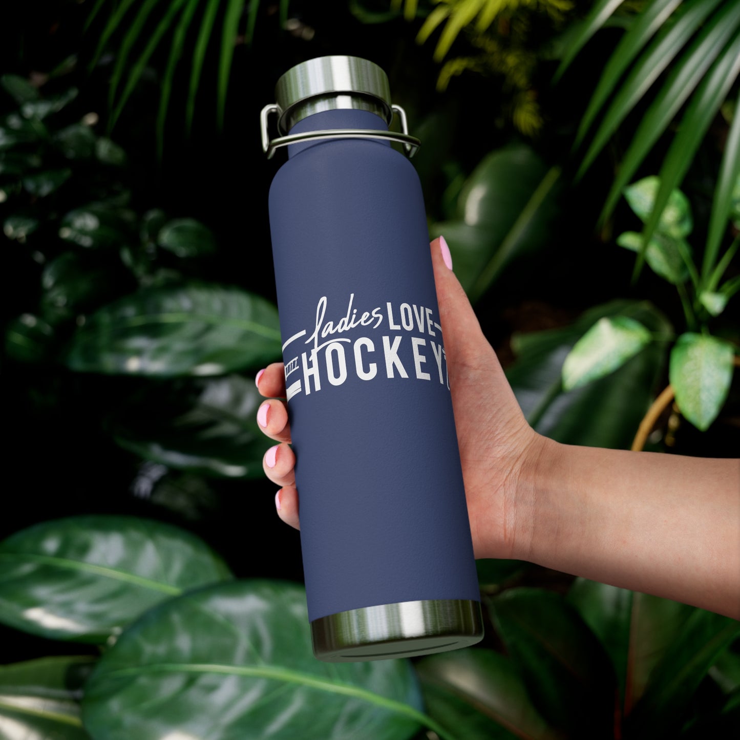 Ladies Love Hockey Too Insulated Bottle, 22oz