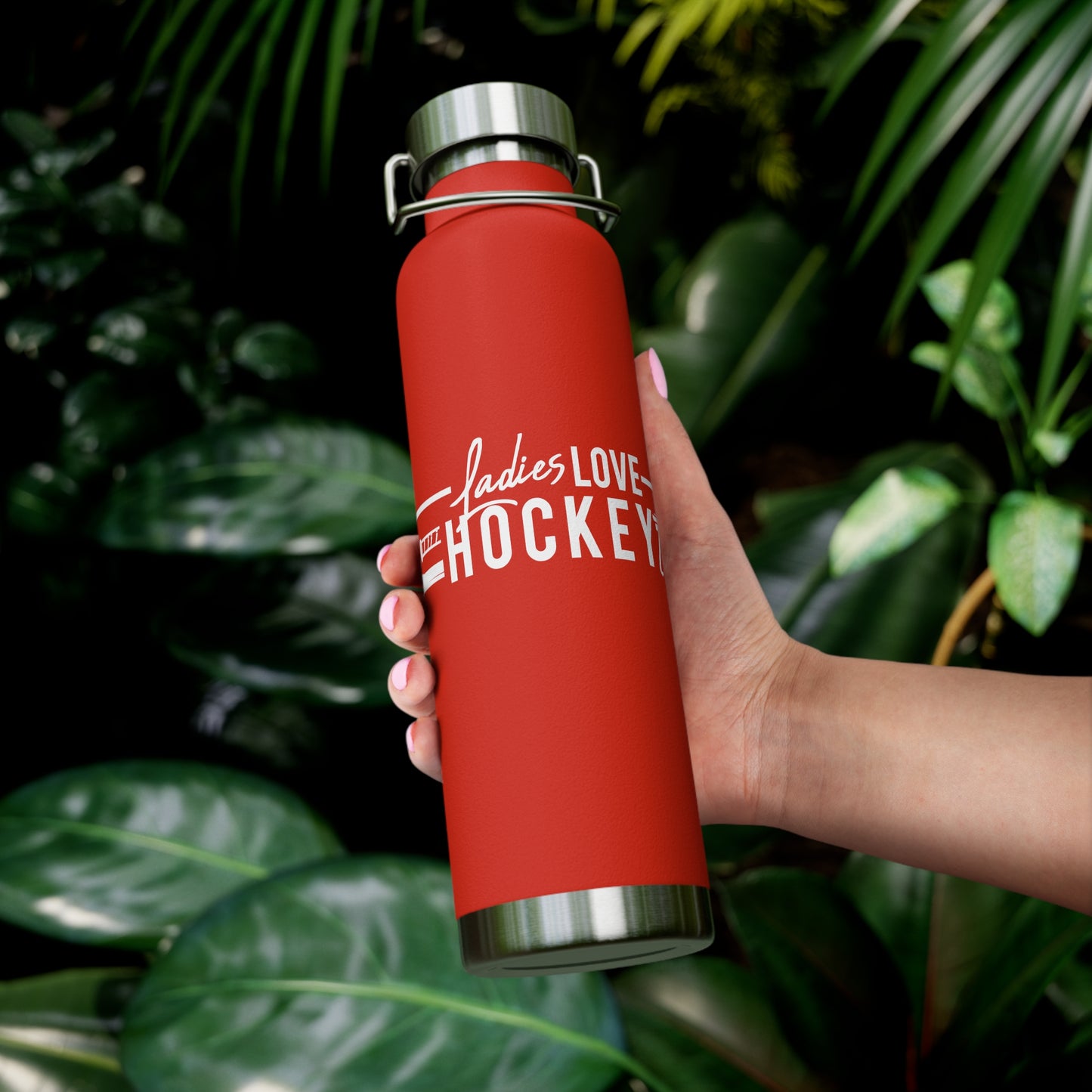 Ladies Love Hockey Too Insulated Bottle, 22oz