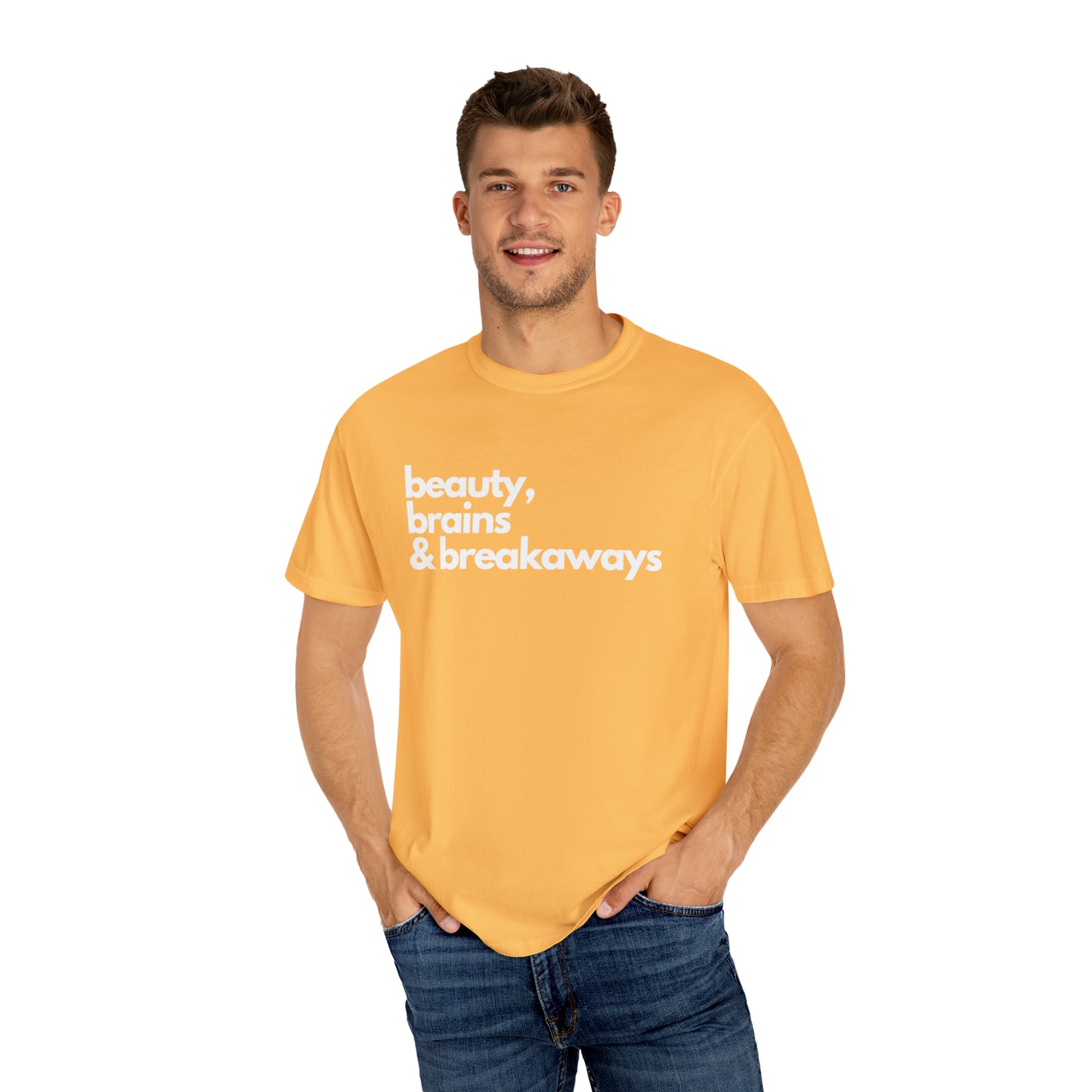 Beauty, Brains & Breakaways Unisex Comfort Colors T-Shirt