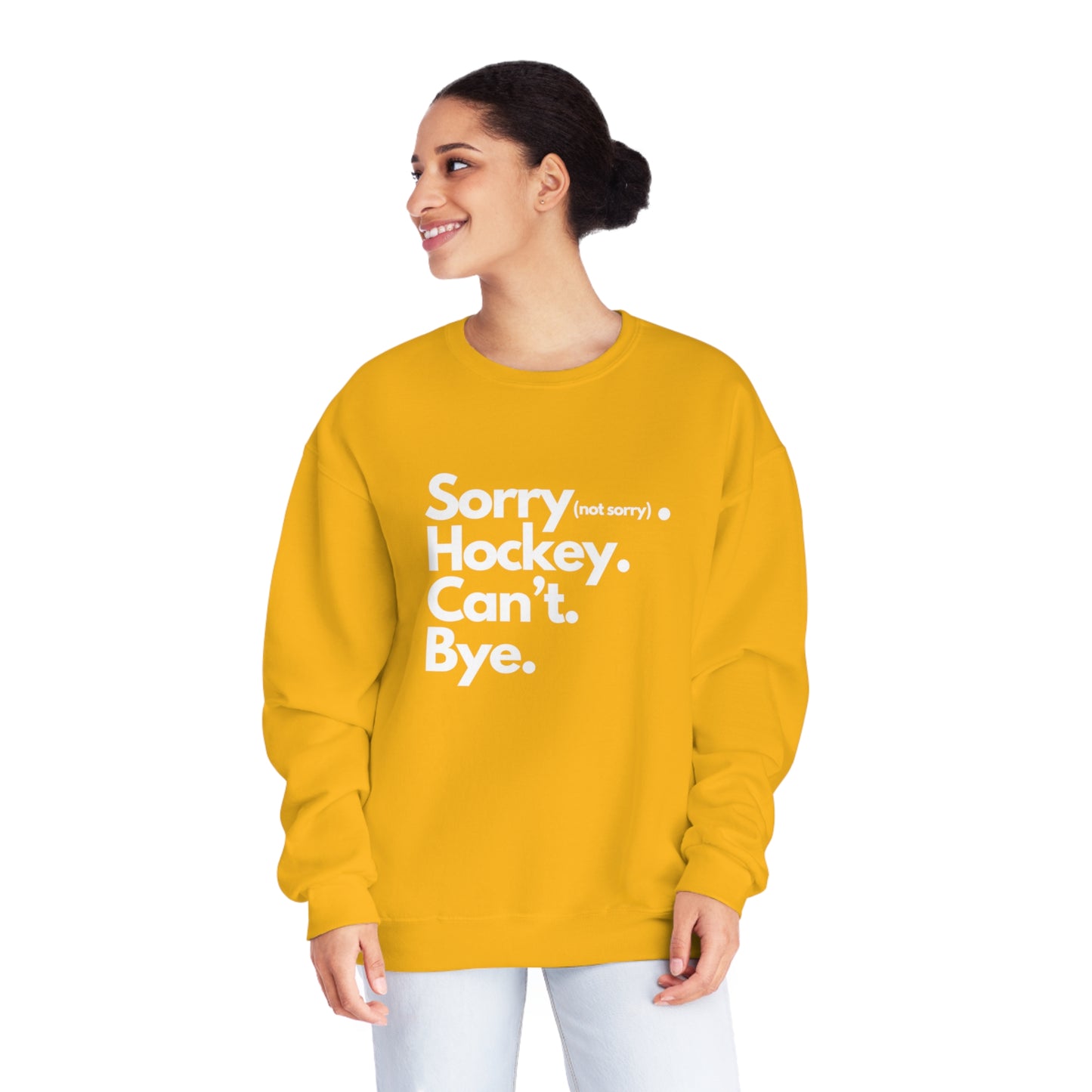 Sorry. Can't Unisex Jerzees Crewneck Sweatshirt