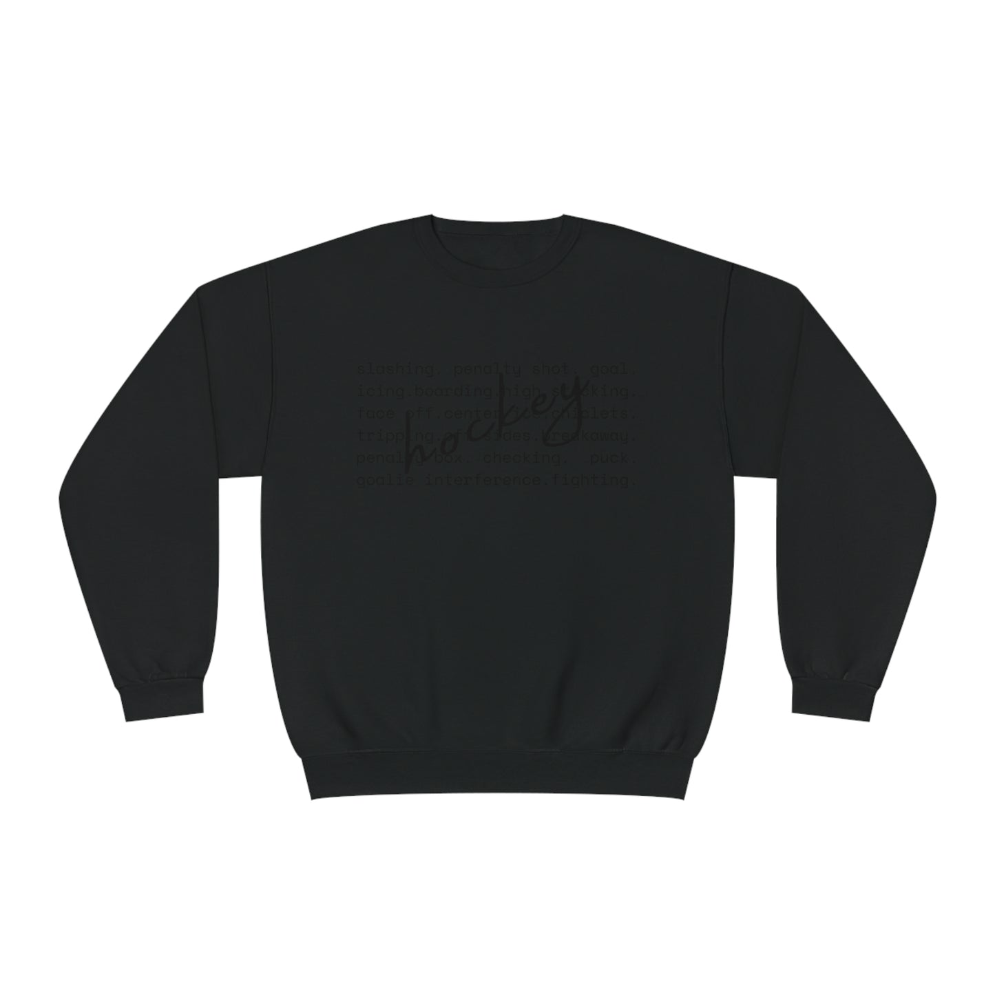 Hockey Unisex Jerzees Crewneck Sweatshirt