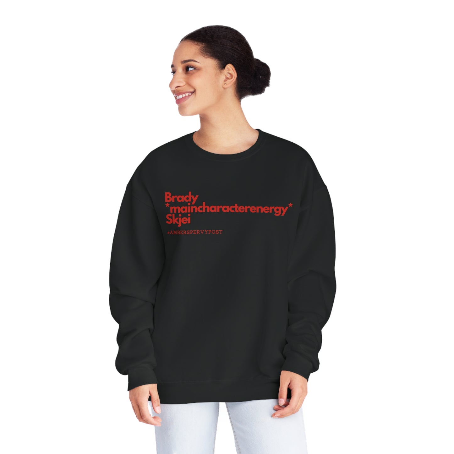 Brady *maincharacterenergy* Skjei Unisex Jerzees Crewneck Sweatshirt