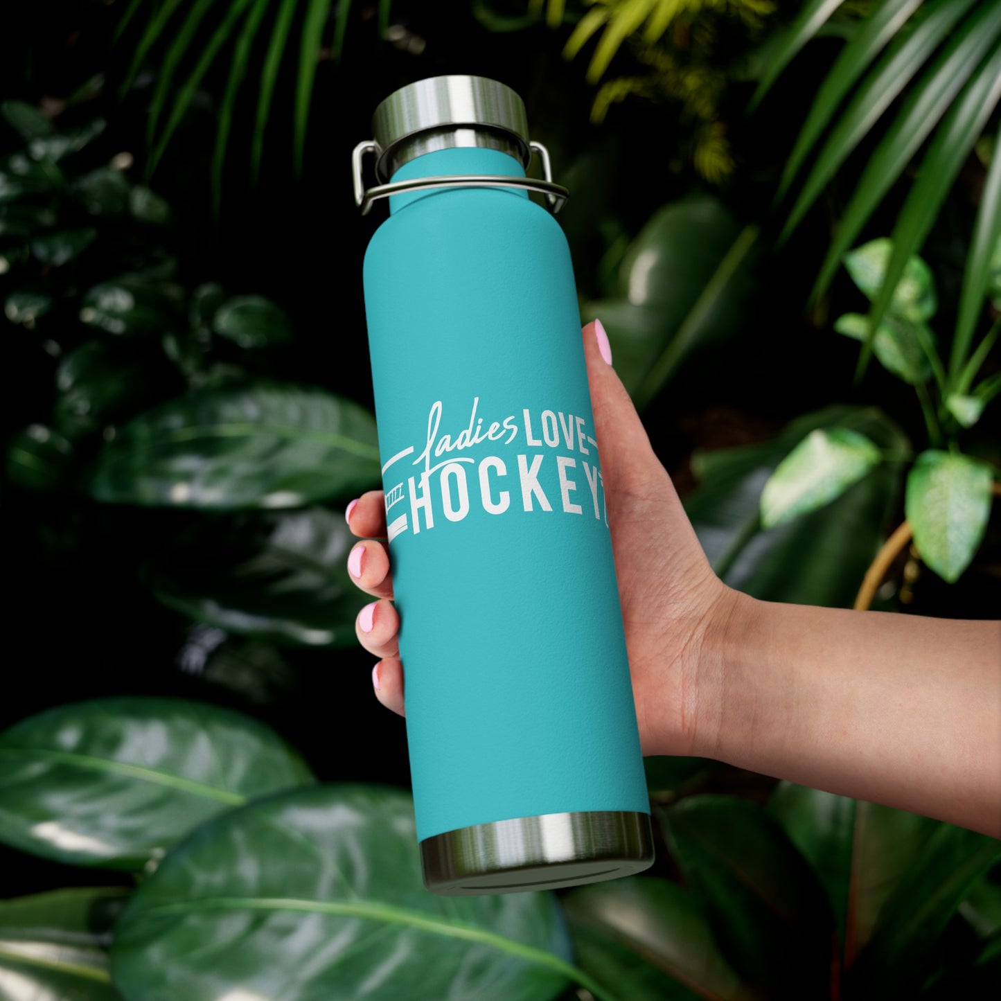 Ladies Love Hockey Too Insulated Bottle, 22oz