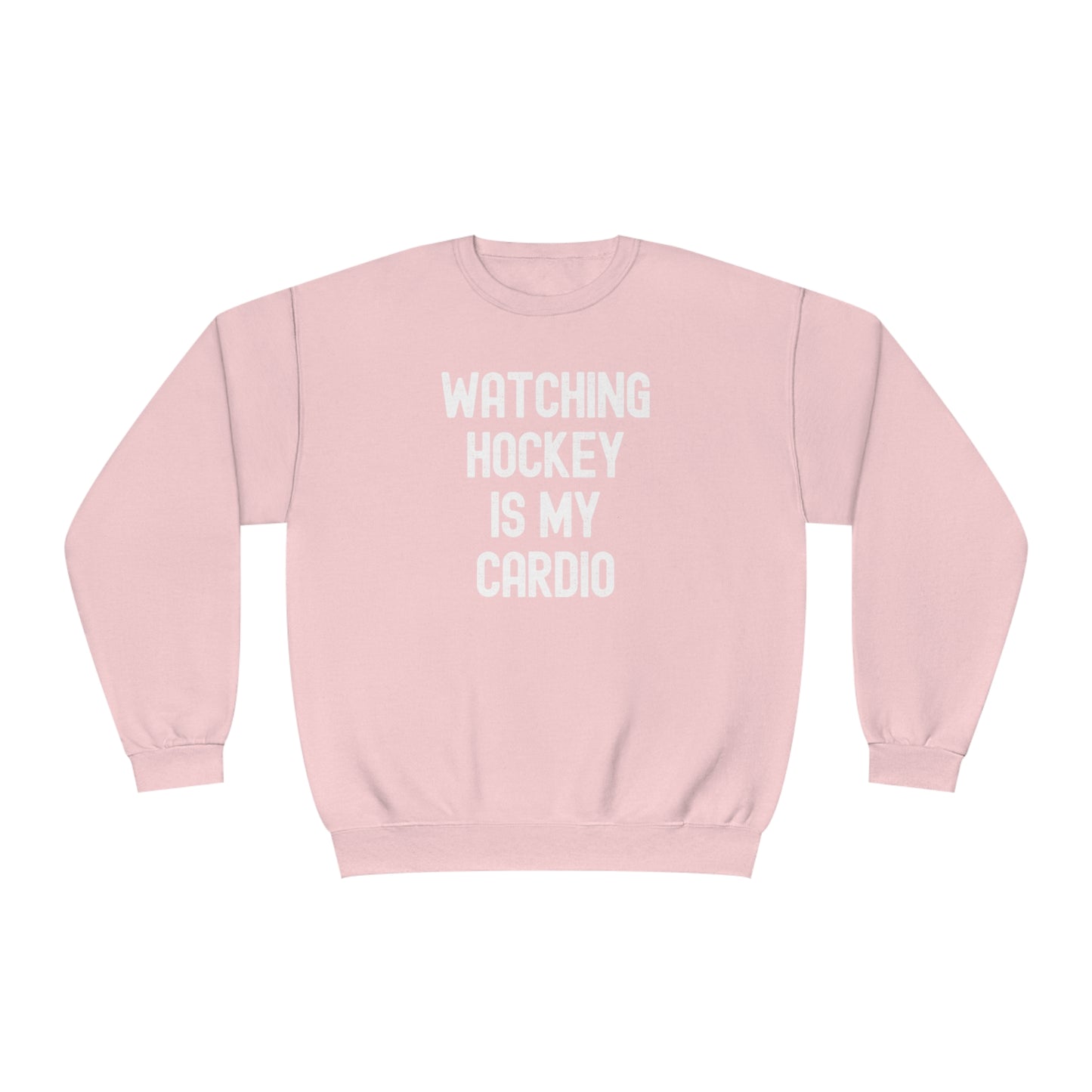 Watching Hockey is My Cardio Unisex Jerzees Crewneck Sweatshirt