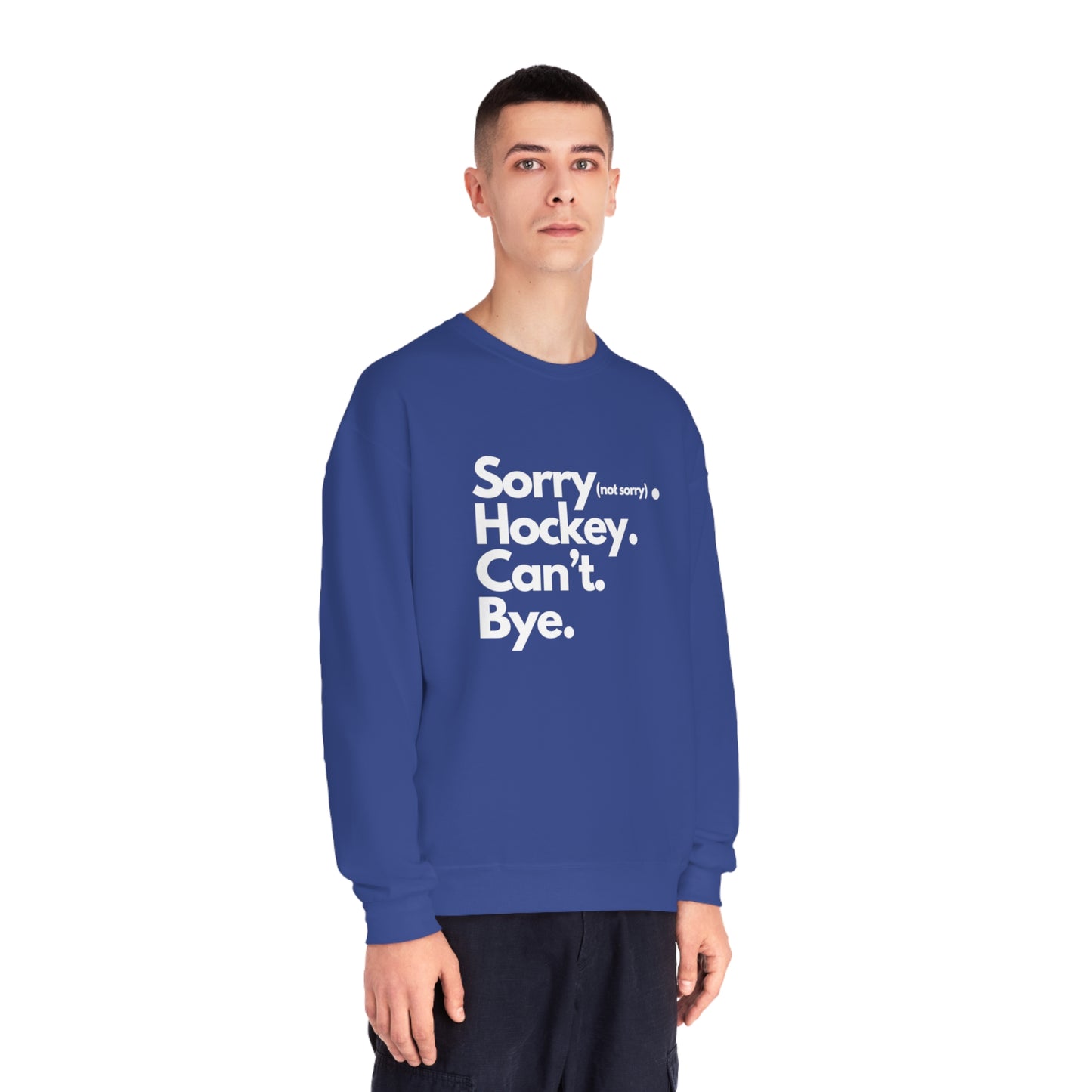 Sorry. Can't Unisex Jerzees Crewneck Sweatshirt