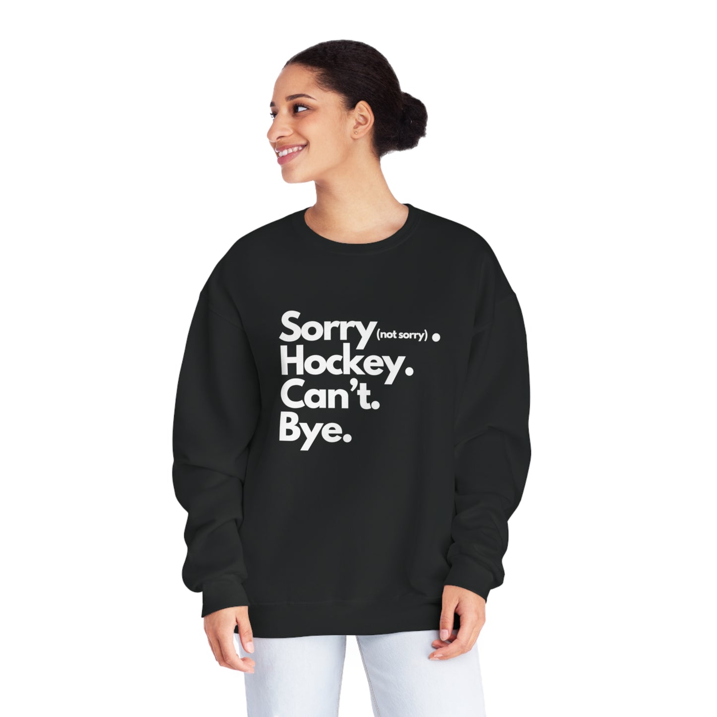 Sorry. Can't Unisex Jerzees Crewneck Sweatshirt