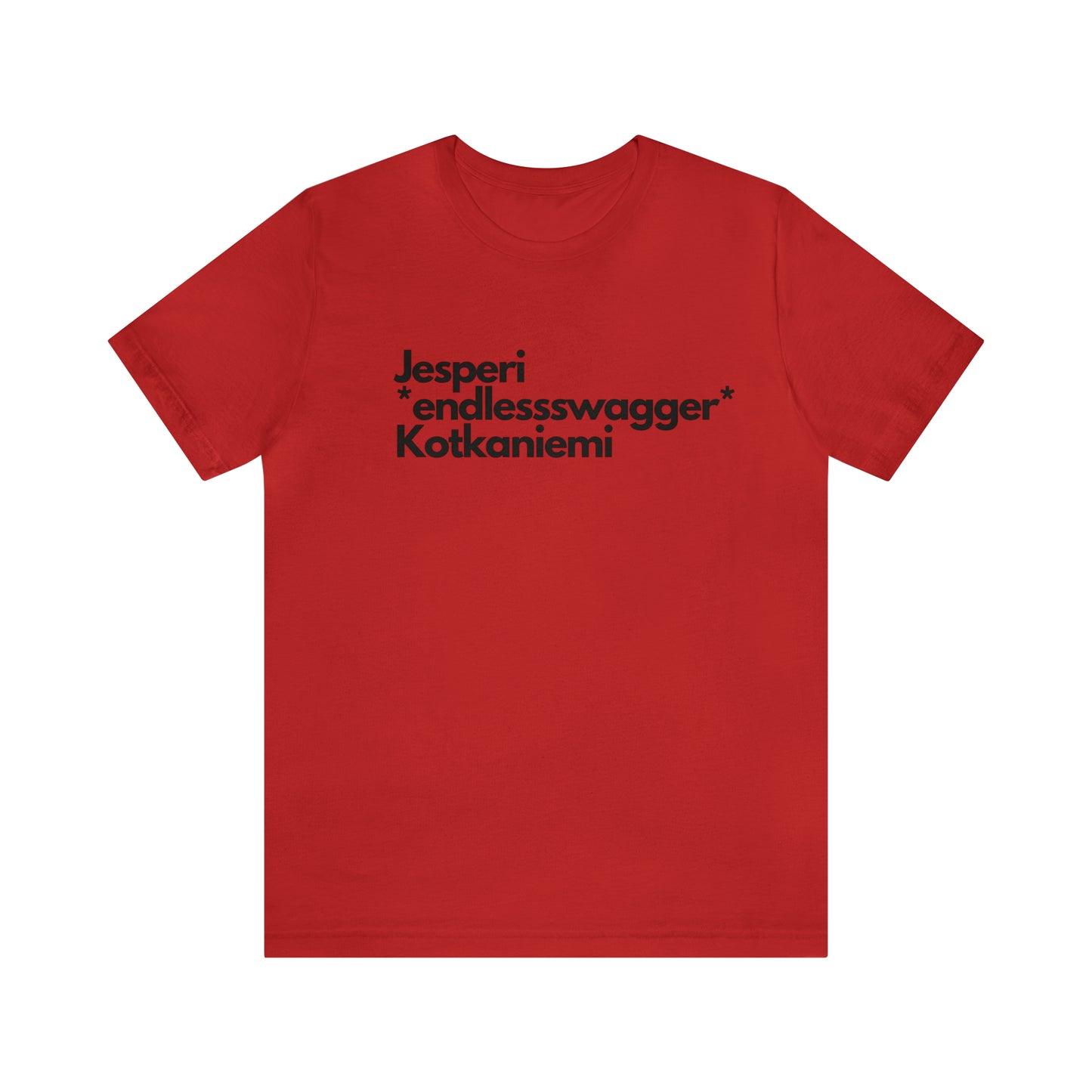 Jesperi *endlessswagger* Kotkaniemi Unisex Jersey Short Sleeve Tee