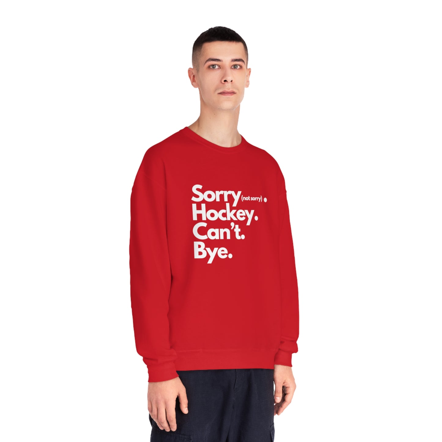 Sorry. Can't Unisex Jerzees Crewneck Sweatshirt