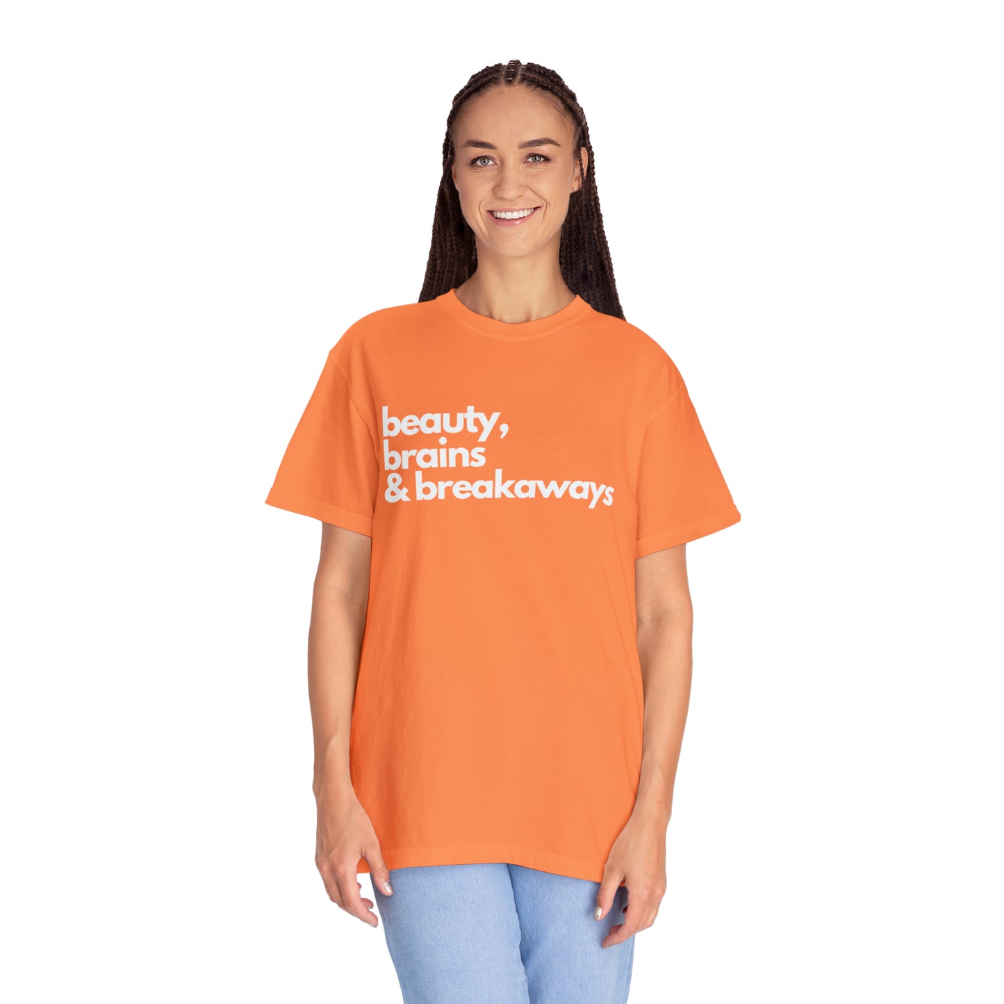 Beauty, Brains & Breakaways Unisex Comfort Colors T-Shirt