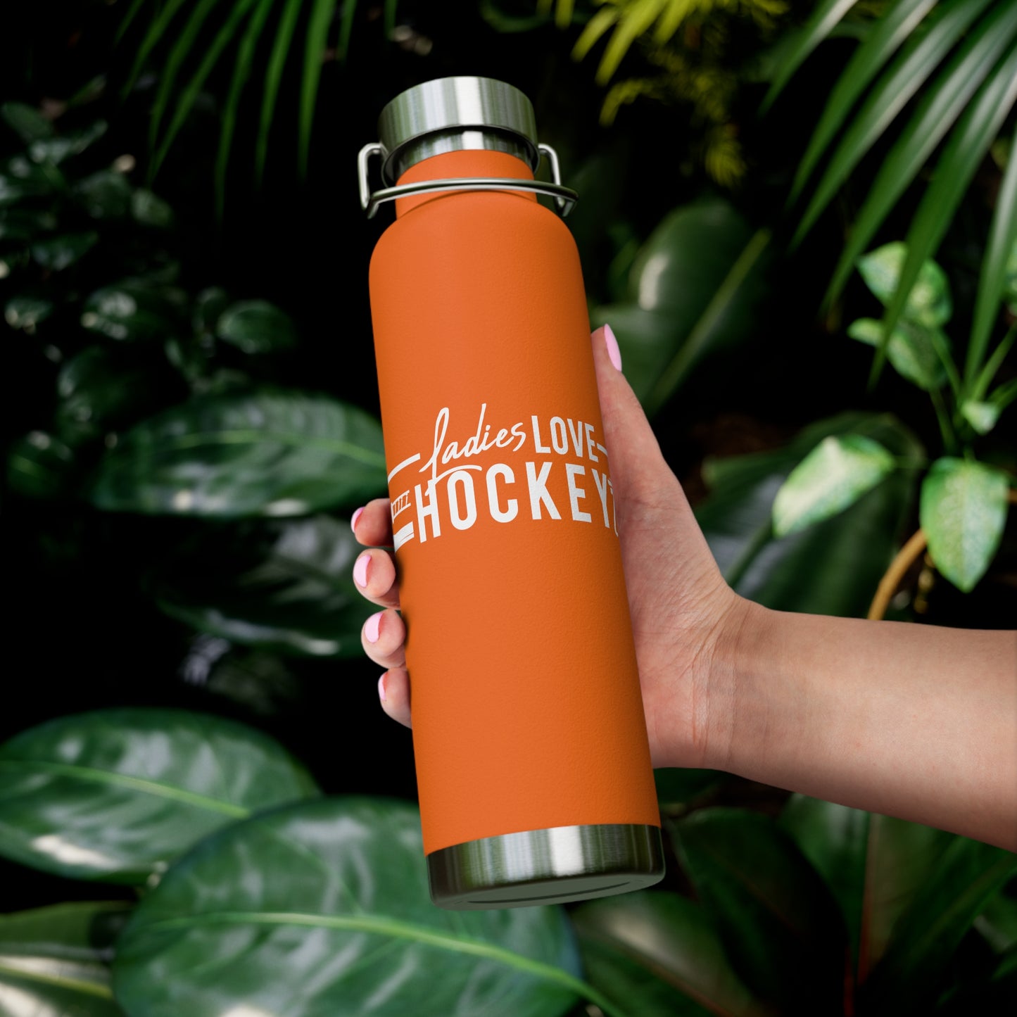 Ladies Love Hockey Too Insulated Bottle, 22oz
