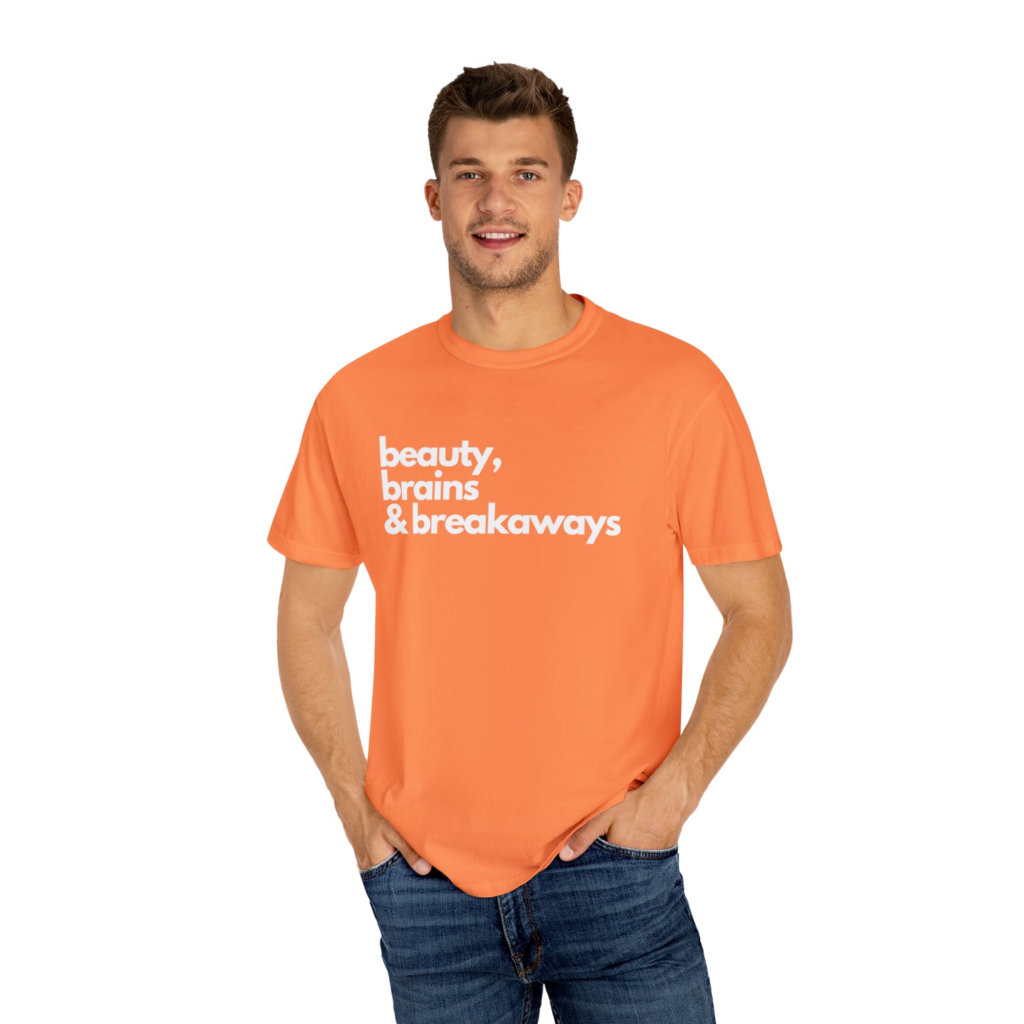 Beauty, Brains & Breakaways Unisex Comfort Colors T-Shirt