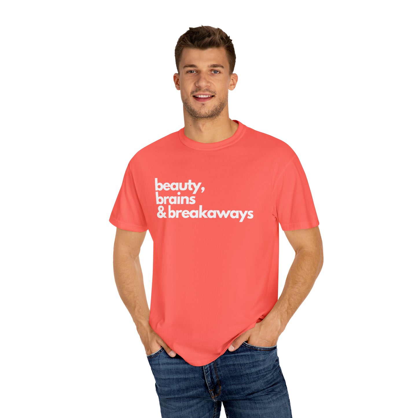 Beauty, Brains & Breakaways Unisex Comfort Colors T-Shirt