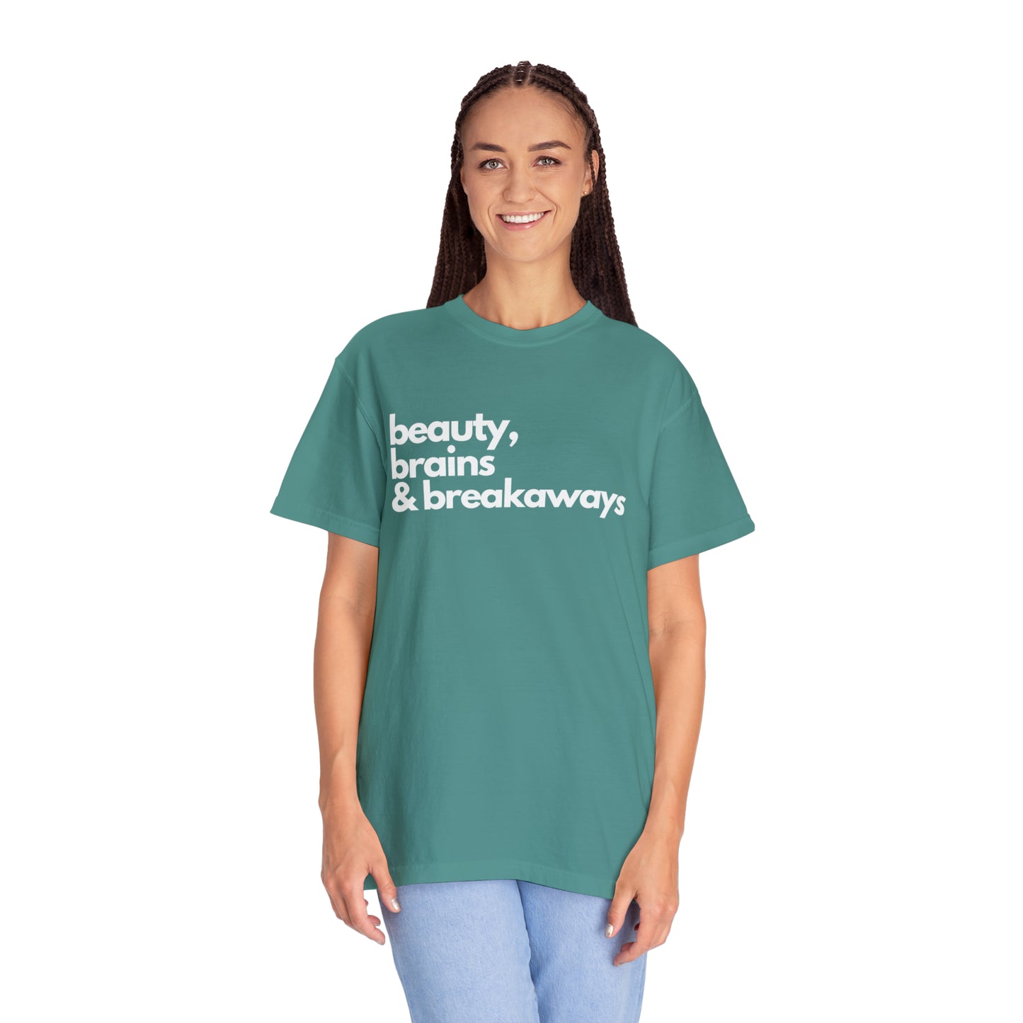 Beauty, Brains & Breakaways Unisex Comfort Colors T-Shirt