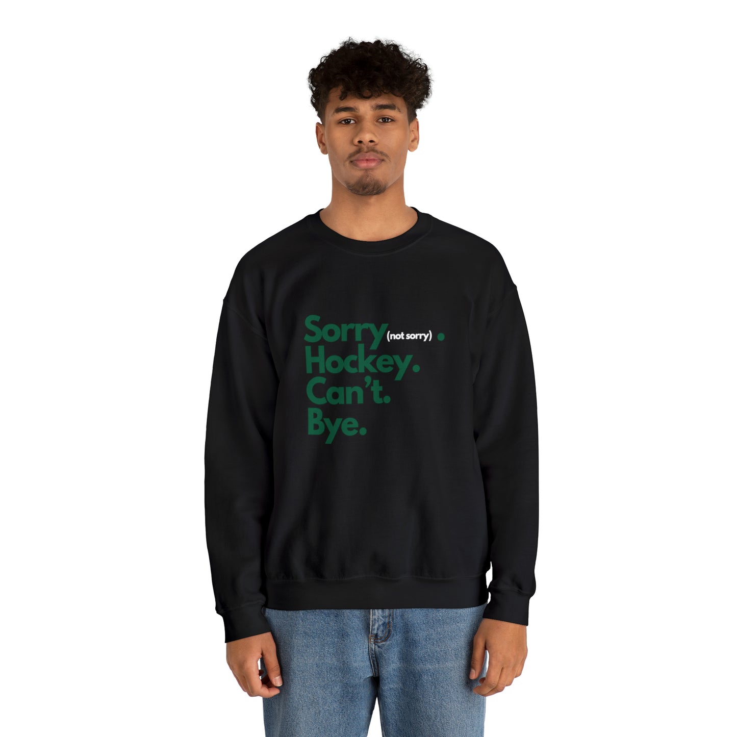 Sorry. Hockey. *Stars* Unisex Gildan Crewneck Sweatshirt