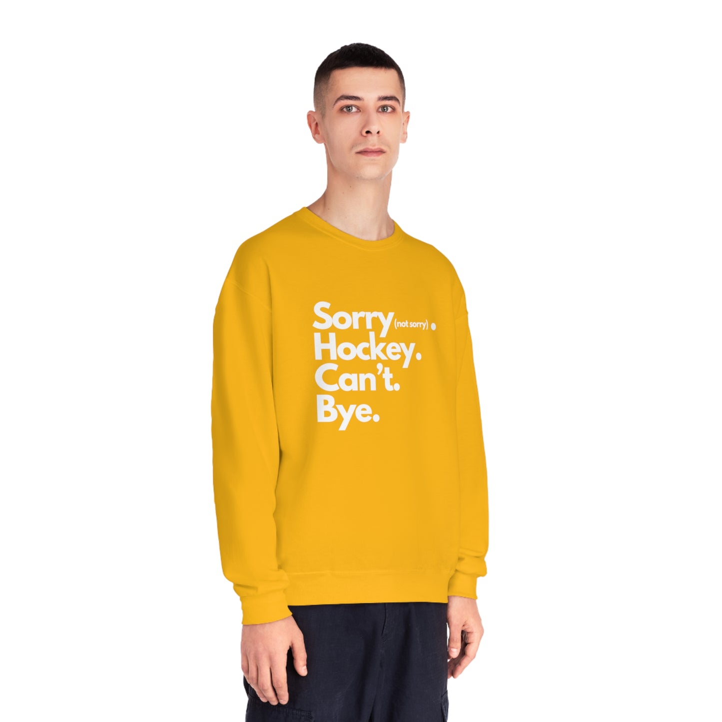 Sorry. Can't Unisex Jerzees Crewneck Sweatshirt