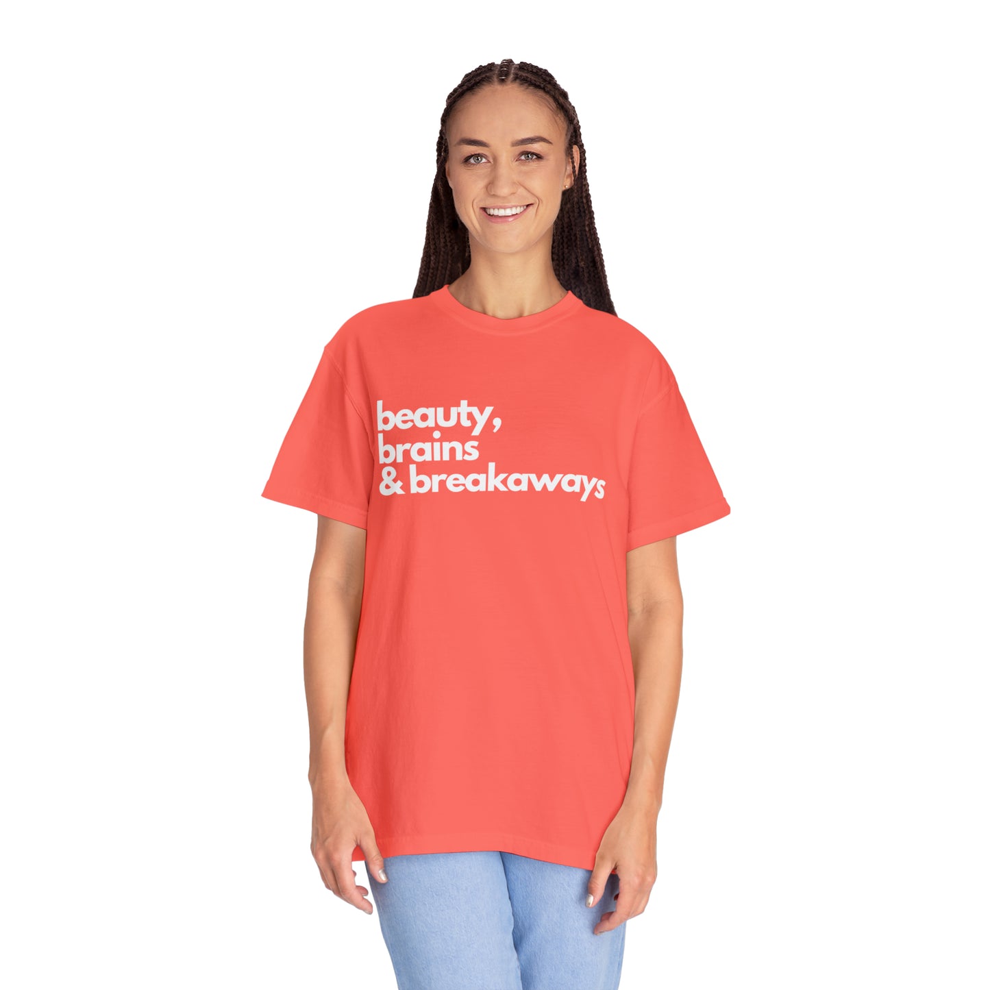 Beauty, Brains & Breakaways Unisex Comfort Colors T-Shirt