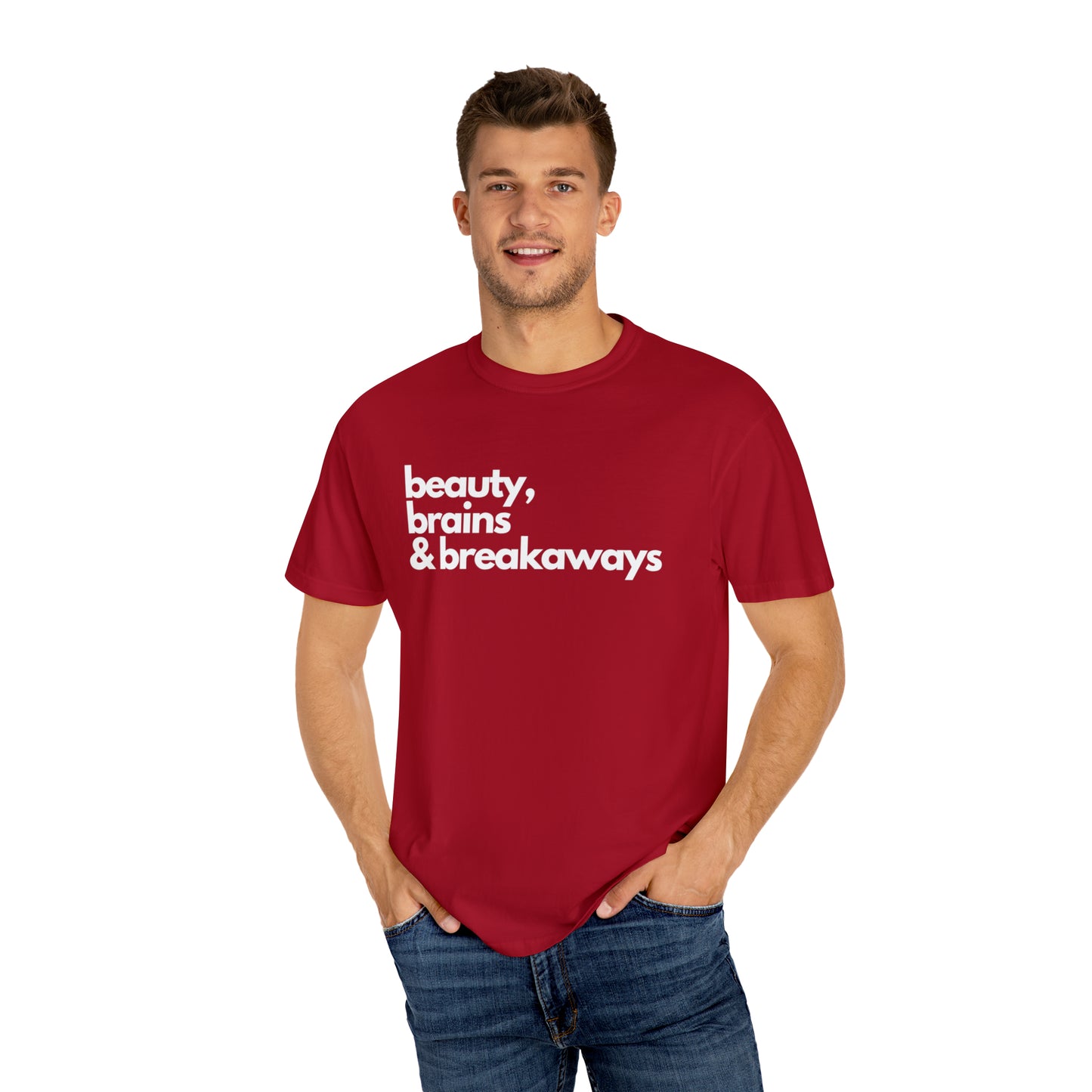 Beauty, Brains & Breakaways Unisex Comfort Colors T-Shirt