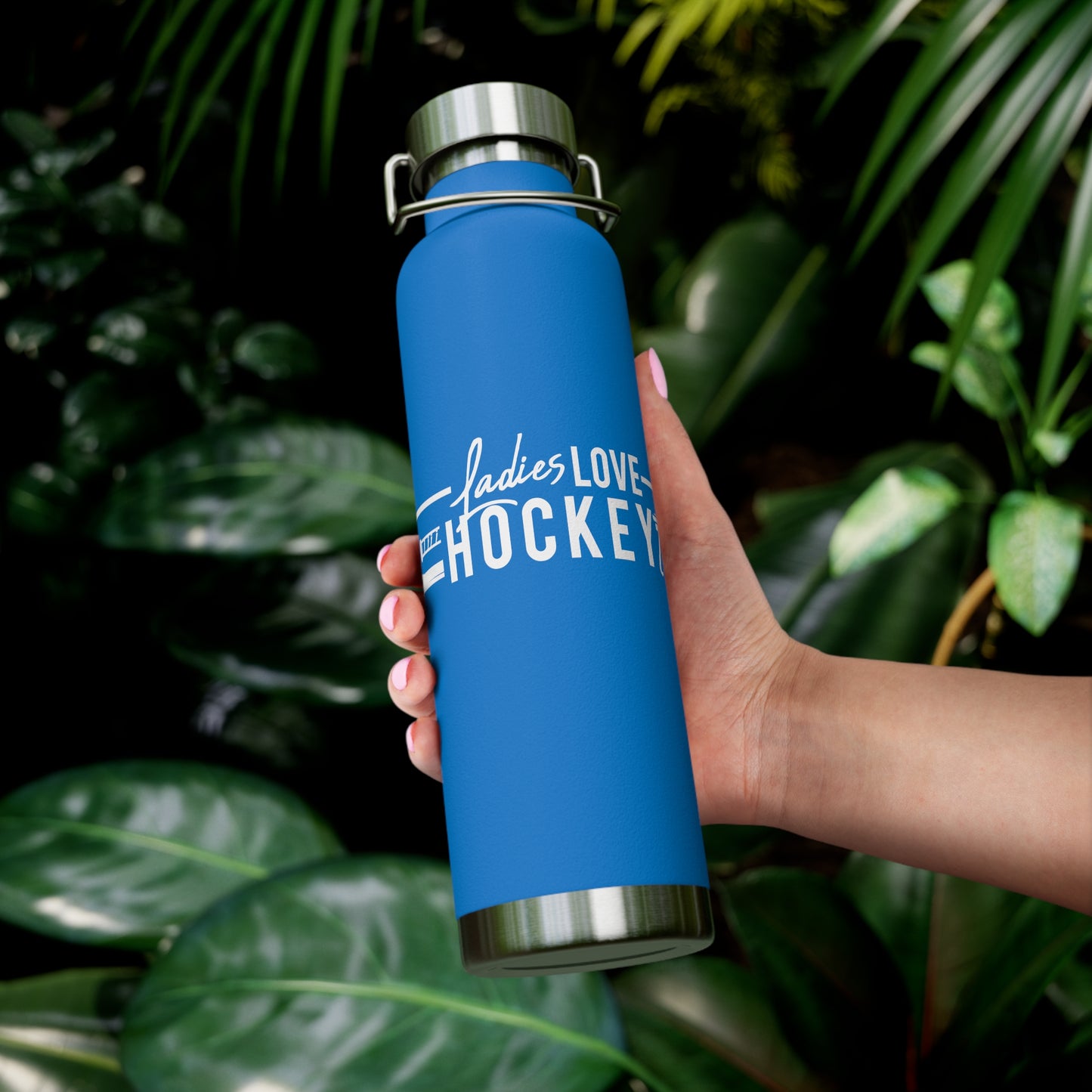 Ladies Love Hockey Too Insulated Bottle, 22oz