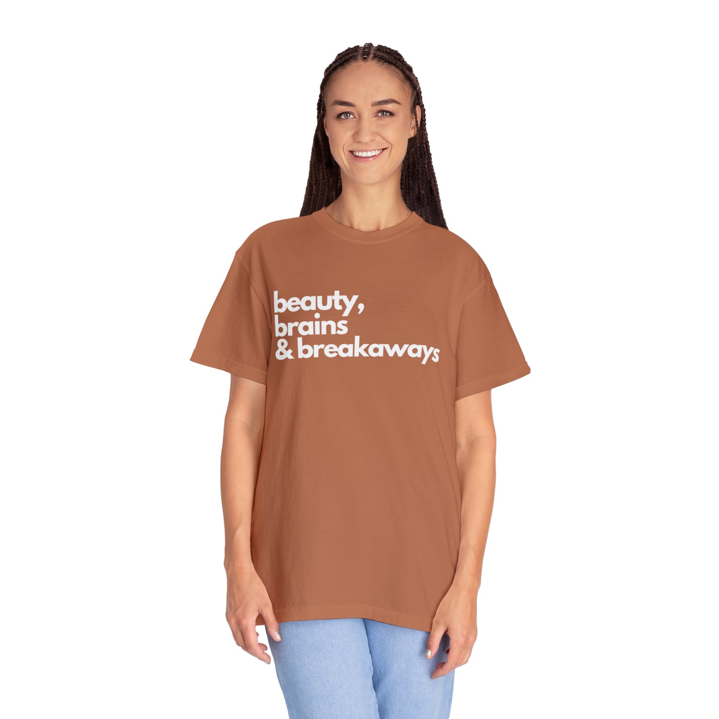 Beauty, Brains & Breakaways Unisex Comfort Colors T-Shirt