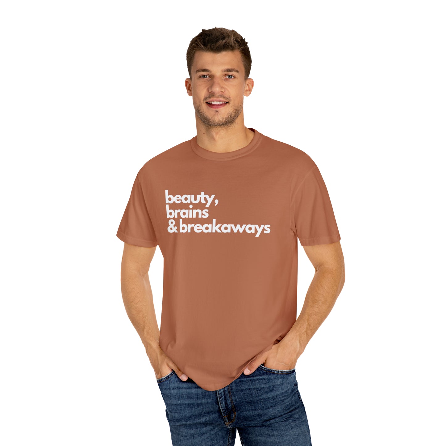 Beauty, Brains & Breakaways Unisex Comfort Colors T-Shirt