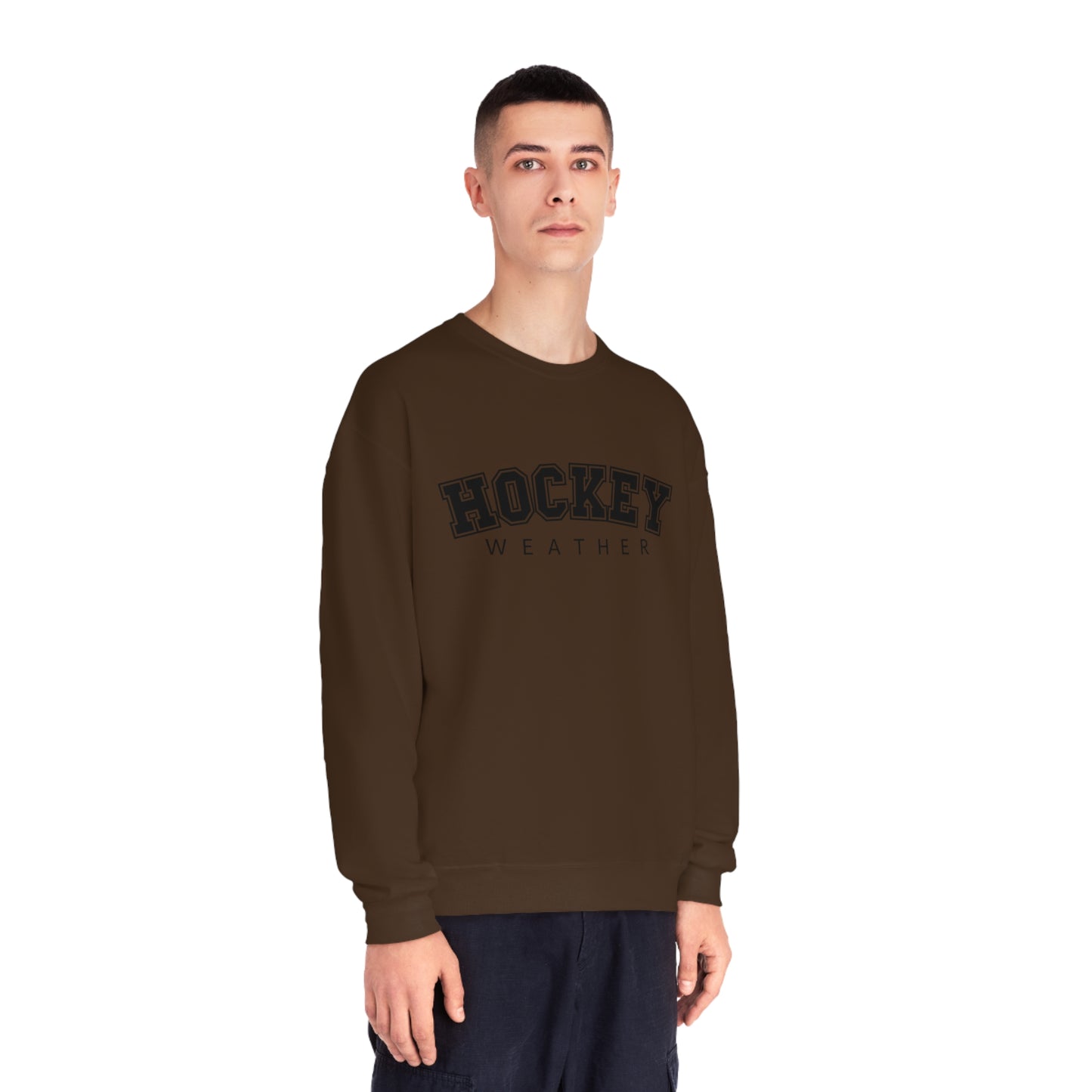Hockey Weather Unisex Jerzees Crewneck Sweatshirt