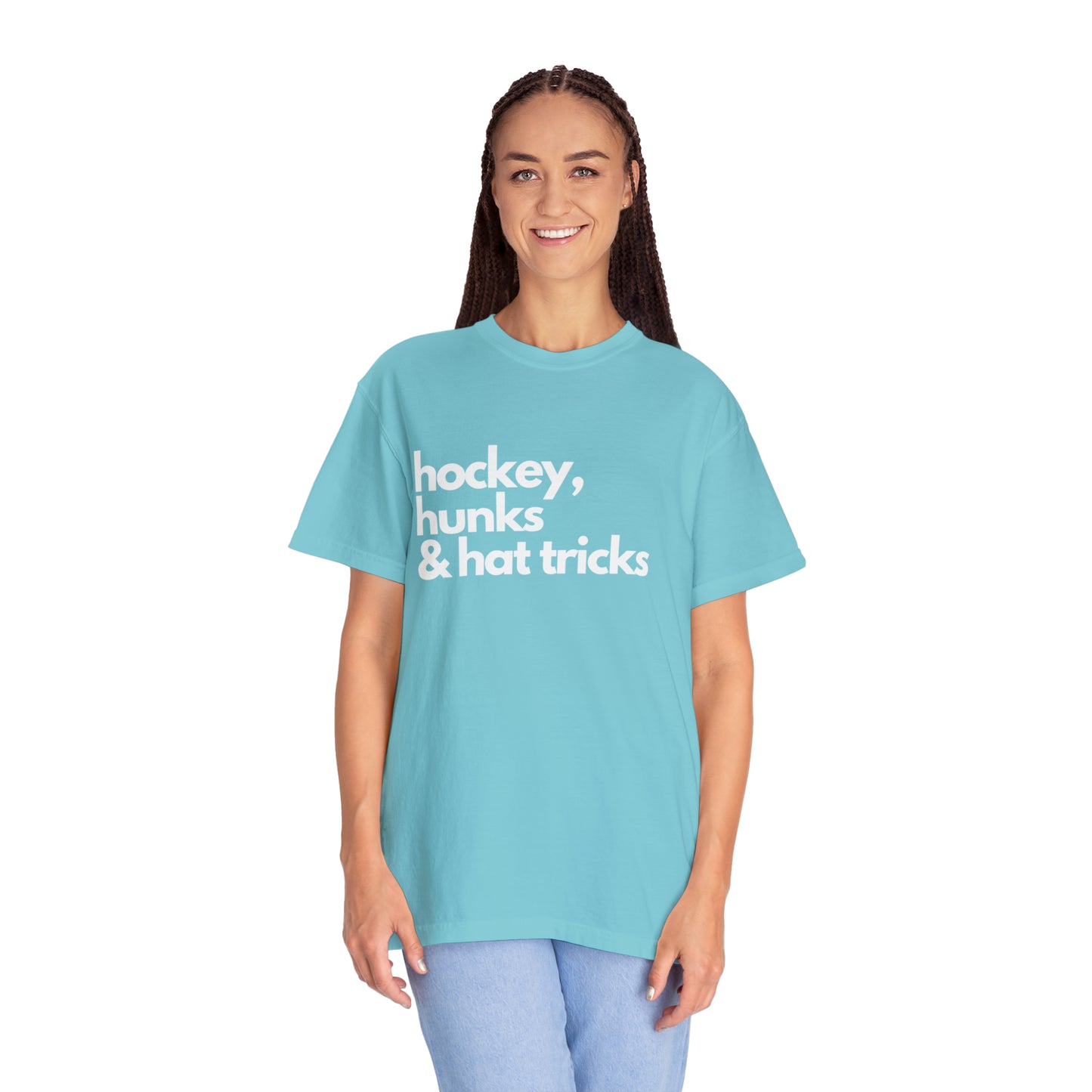 Hockey, Hunks & Hat Tricks Unisex Comfort Colors T-Shirt