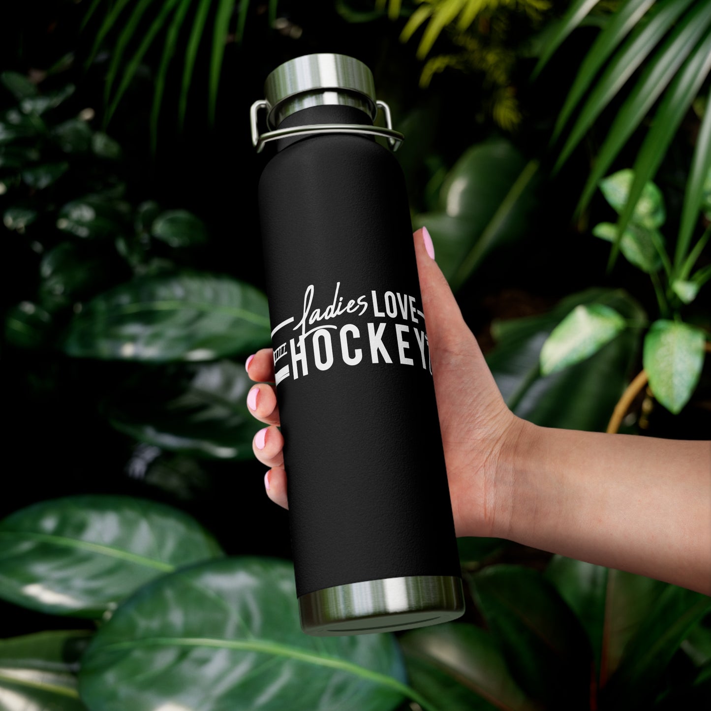Ladies Love Hockey Too Insulated Bottle, 22oz