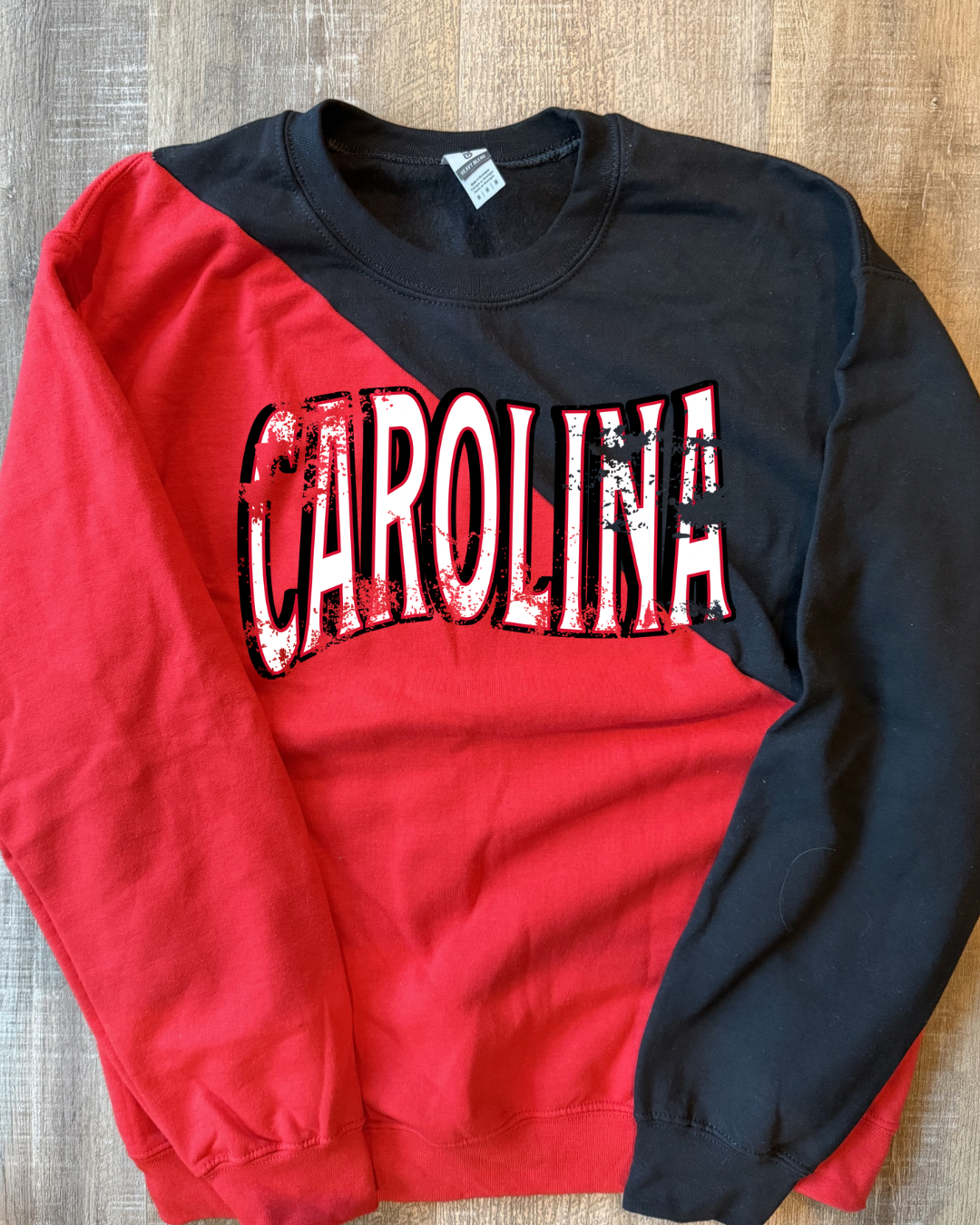 DISTRESSED SPLIT SWEATSHIRT PRESALE: SHIPS MID AUGUST