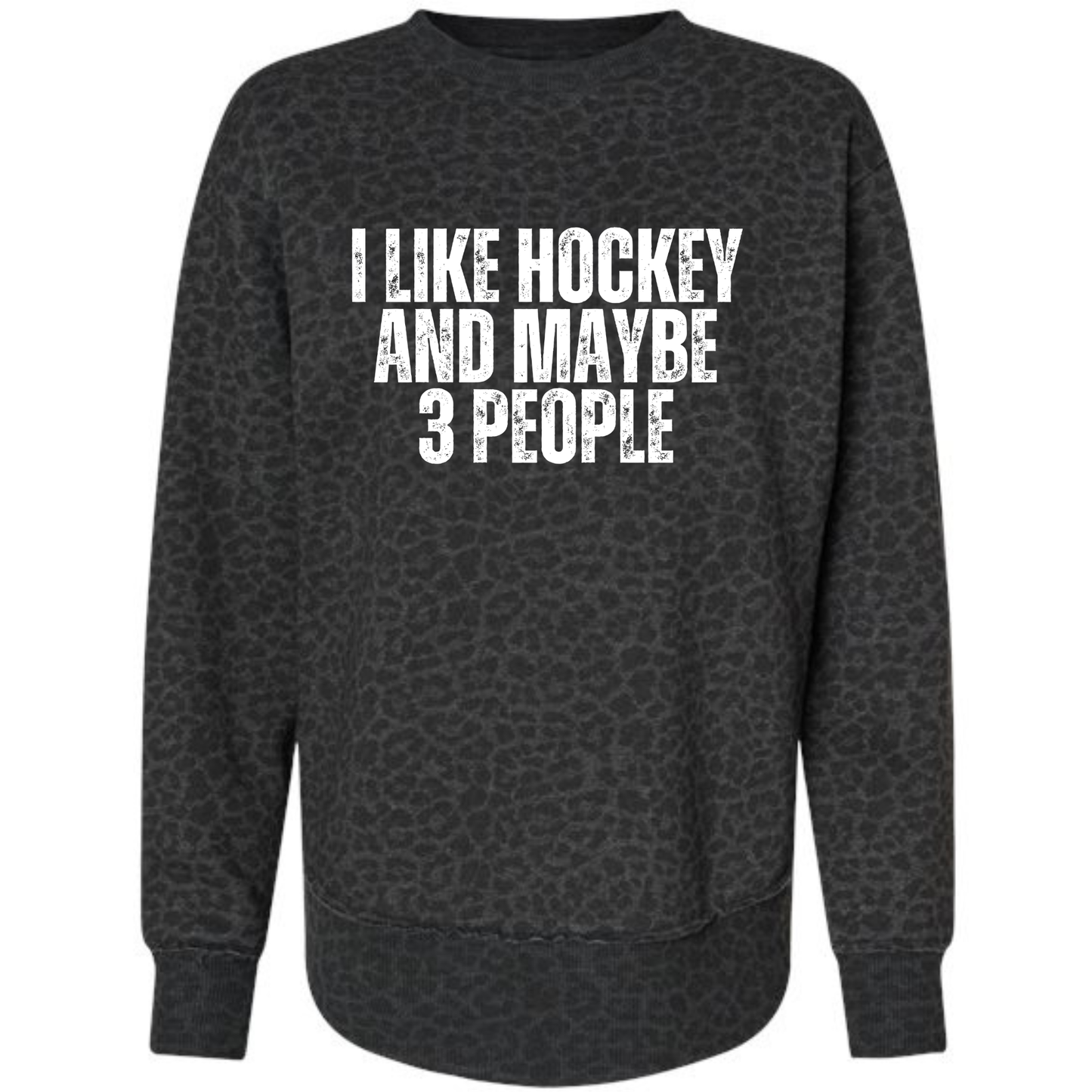 I Like Hockey Vintage Crewneck Sweatshirt