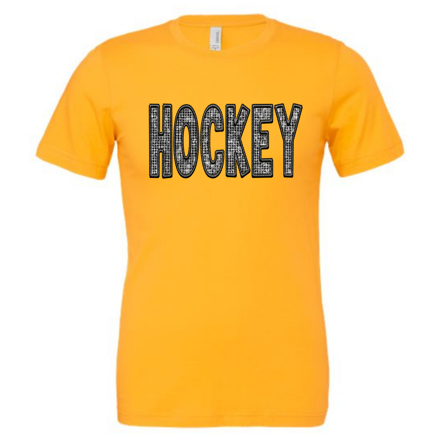 Faux Rhinestone Hockey Shirt