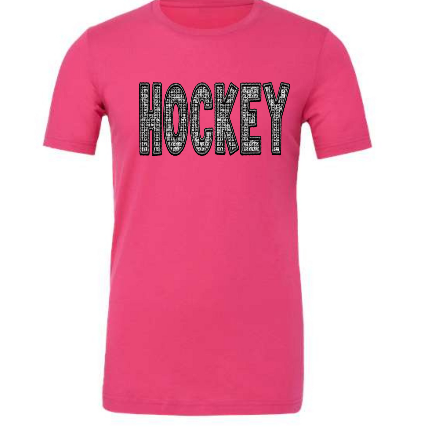 Faux Rhinestone Hockey Shirt