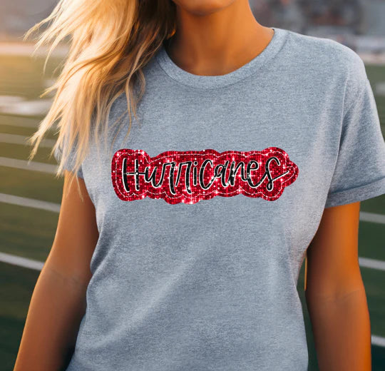 Hurricanes Faux Glittery