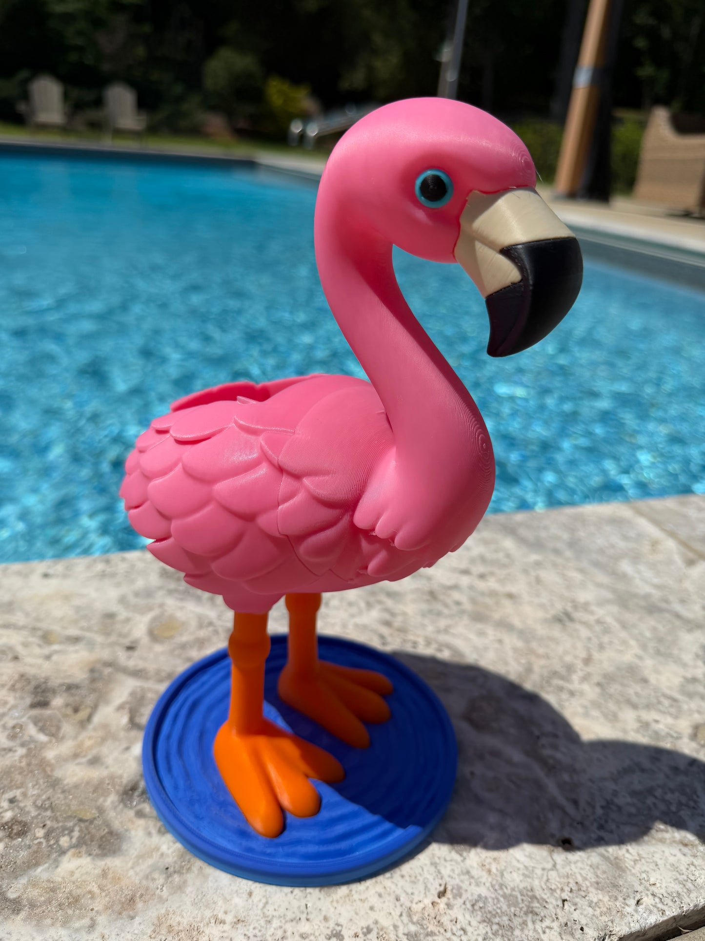 3D Printed Flamingo Foaming Soap Holder | Bathroom Counter Organizer