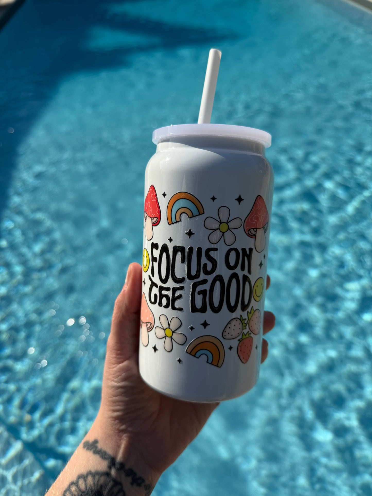 Focus On The Good 16oz Insulated Stainless Steel Tumbler