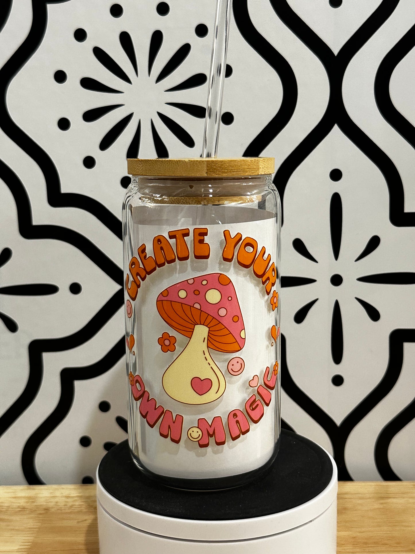 Create Your Own Magic Mushroom Libby Glass 16oz | Clearance