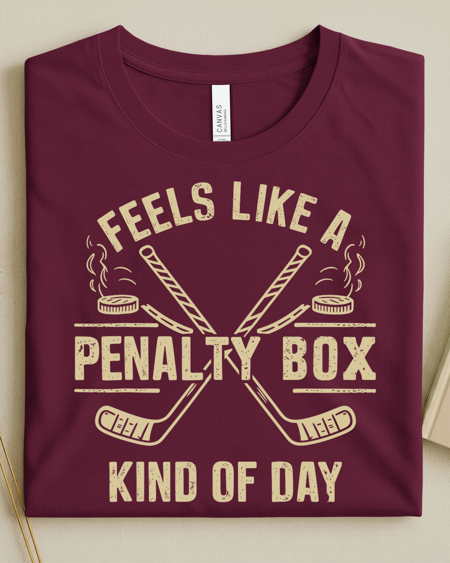 Feels Like a Penalty Box Kind of Day Shirt, Hockey-Inspired Graphic Tee & Sweatshirt