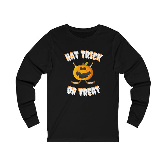 Hat Trick or Treat Unisex Jersey Long Sleeve Tee