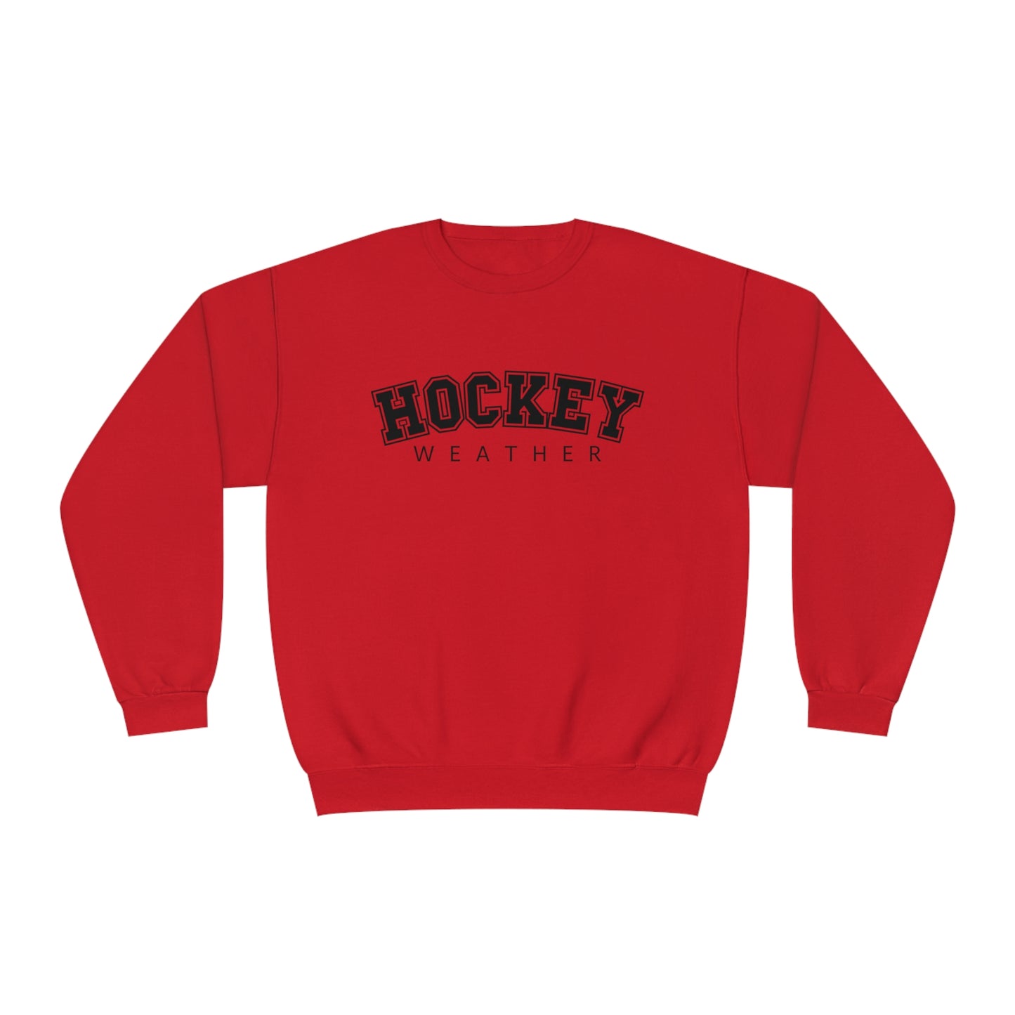 Hockey Weather Unisex Jerzees Crewneck Sweatshirt