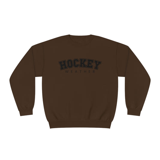 Hockey Weather Unisex Jerzees Crewneck Sweatshirt