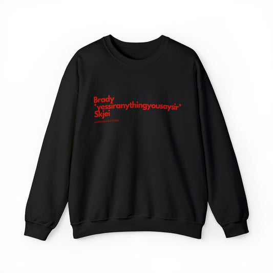 Brady *yessiranythingyousaysir* Skjei Unisex Gildan Crewneck Sweatshirt