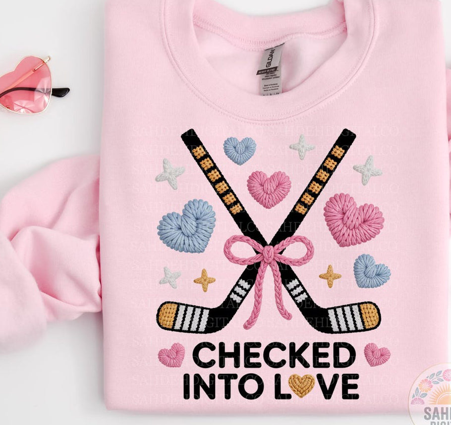 Checked into love faux crochet