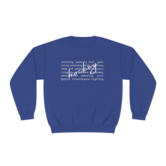 Hockey Unisex Jerzees Crewneck Sweatshirt