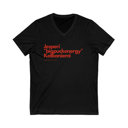 Jesperi *bigpuckenergy* Kotkaniemi Unisex Bella + Canvas V-Neck Tee